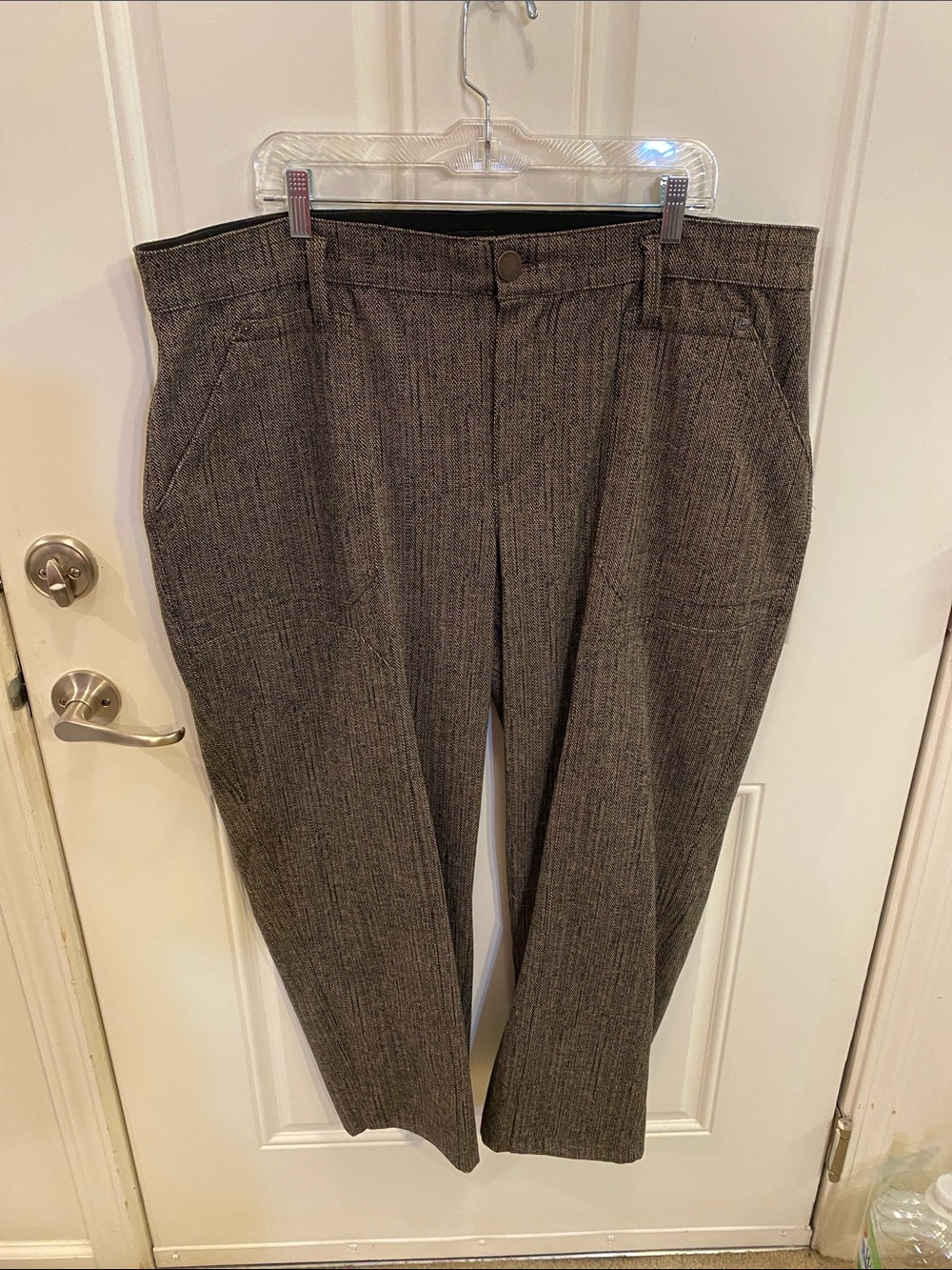 Democracy Women’s Brown Herringbone Dress Pants